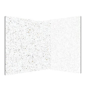 Piastrelle in Ceramica Metallica Smaltata Effetto Terrazzo Bianco Moderno <span class=keywords><strong>Mirabella</strong></span>, Imitazione Pietra Resistente agli Acidi per Zone Pranzo - Product Image 1
