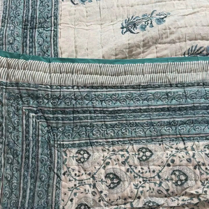 Hotel utiliza el último diseño de lujo hecho a mano Vintage étnico Kantha edredón cosido a mano algodón KanthaQuilt Patchwork edredón para el hogar - Product Image 1