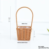 Panier de rangement en osier en stock, panier à pain, panier à fleurs, décoration pour mariage et restaurant