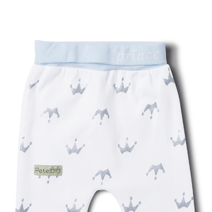 Set Regalo per Neonati Maschi e Femmine, Design Corona Blu, <span class=keywords><strong>6</strong></span> Pezzi, 100% Cotone Lavorato <span class=keywords><strong>a</strong></span> Maglia, Tutina Casual Autunnale - Product Image 5