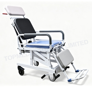 Chaise de douche inclinable multifonctionnelle pour la sécurité et l'aide à la mobilité dans la salle de bain, avec siège de toilette intégré - Product Image 4