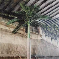 Pohon palem langsung pabrik dengan lampu Led tahan UV 10 kaki grosir kelapa buatan untuk dijual luar ruangan pohon palem tanggal imitasi