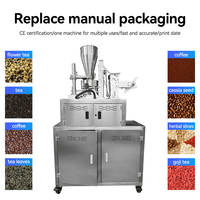 Machine d'emballage automatique pneumatique pour sachets intérieurs et extérieurs, machine de remplissage et de scellage pour sachets de café à suspendre