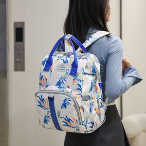 Fashion Printed Mommy Backpack Mochila Lightweight Baby Diaper <b>Storage</b> Bag for Daily Outdoor Travel - Product Image 6