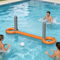 Ensemble de jeux aquatiques gonflables flottants multi-activités (volley-ball/basket-ball/football), durable pour les centres de villégiature et les parcs aquatiques OEM/ODM