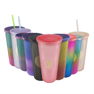 Vaso <span class=keywords><strong>de</strong></span> plástico <span class=keywords><strong>de</strong></span> doble pared <span class=keywords><strong>de</strong></span> 710ml con tapa <span class=keywords><strong>de</strong></span> paja para café helado, agua, aguanieve o batidos, taza <span class=keywords><strong>de</strong></span> cine - Product Image 5