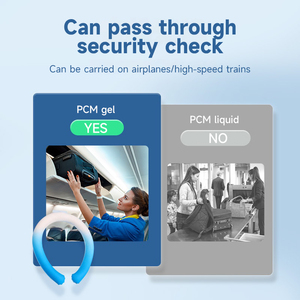 แผ่นเจลทำความเย็นแบบสวมคอสำหรับกีฬากลางแจ้ง PCM อัตโนมัติ บรรเทาอาการปวดด้วยการบำบัดร้อน/เย็น - Product Image 6