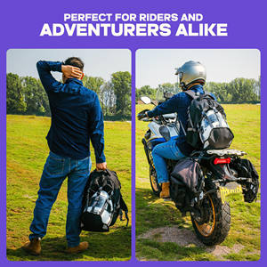 Free Sample Wholesale Men's Hard Motorbike Large Capacity PVC Nylon Lined Waterproof <b>Motorcycle</b> Backpack Riding <b>Helmet</b> <b>Bag</b> - Product Image 4