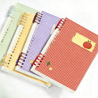 Cuaderno Kawaii Personalizado Premium de Hojas Sueltas, Diario Desmontable de Alta Calidad con Papel de Doble Cara para Regalo Estudiantil