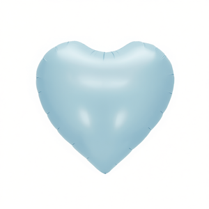 Ballon Cœur Bleu 45 cm en Mylar Jetable pour Fête, Décorations de Fête pour Bébé - Product Image 1