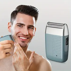 Rasoir électrique rechargeable par USB pour hommes tondeuse à cheveux alternative lames en acier inoxydable batterie électrique coupe de cheveux US