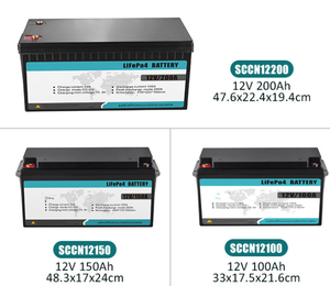 Deep Cycle <b>12v</b> 7ah <b>12ah</b> 50ah 100ah 200ah 300ah Lithium Ion <b>Battery</b> for Solar Storage System - Product Image 4