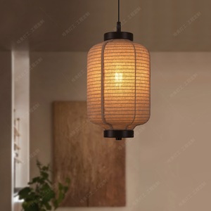 <b>Zen</b> Inspired Song Dynasty Style Pendant Lamp Oval E27 Led Black For Tea Room Restaurant Hotel Lighting - Product Image 4
