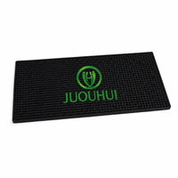 Tapis de bar en PVC souple conçu sur mesure de vente chaude 100 pièces quantité minimale de commande sous-verre de boisson en caoutchouc écologique pour le vin et le Cocktail