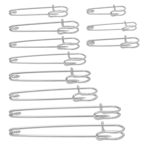 RTS JP Diy Näh werkzeuge Zubehör Metall 27mm 38mm 45mm 50mm Edelstahl nadeln Große silberne Sicherheits nadel für Kleidungs stücke - Product Image 6