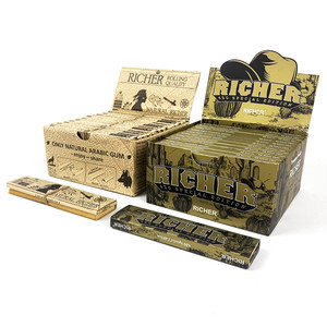 Papiers à rouler Richer naturels trois-en-un en pâte de bois vierge, écologiques, impression offset, design quadricolore - Product Image 4