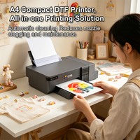 Impresora DTF A4 de Bajo Mantenimiento, Máquina de Impresión de Camisetas con Sistema de Lavado Automático para Pequeñas Empresas en EE. UU.