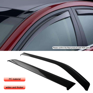 Déflecteurs de vitres de voiture en acrylique PC pour l'extérieur, pare-pluie, visière de fenêtre chromée électroplaquée, pare-soleil pour <span class=keywords><strong>Nissan</strong></span> <span class=keywords><strong>Navara</strong></span> 2015- - Product Image 2