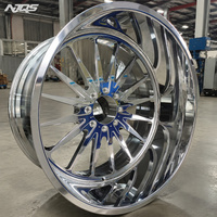 Roues NJQS Polies 26x14 Forgées avec Enjoliveurs Flottants 26x14 Tout-Terrain