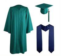 Robe de graduation personnalisée multicolores pour les étudiants en doctorat