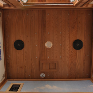 Sauna de infrarrojos segura y ajustable de madera de cedro rojo, ecológica, para 2 personas, spa en casa, sauna de calor seco para todas las estaciones - Product Image 3