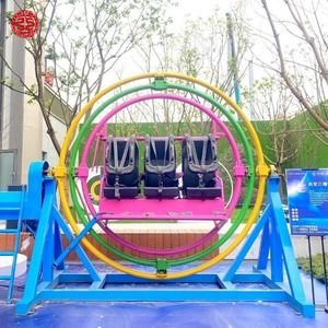 Colorful 2 Seats <strong>Electric</strong> <strong>Human</strong> <strong>Gyroscope</strong> Rides Indoor Game for Market - Product Image 5