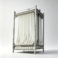 Nouveau système de traitement de fosse septique souterraine d'eaux usées 500L-1000L MBR utilisé à la maison utilisation agricole PLC moteur membrane d'usine de traitement de l'eau
