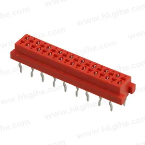 Hot Sales Amp 215079 Micro Match Connector 18 Pin 2.54Mm Pitch Vrouwelijke Socket Draad Aan Boord 180 Graden Recht