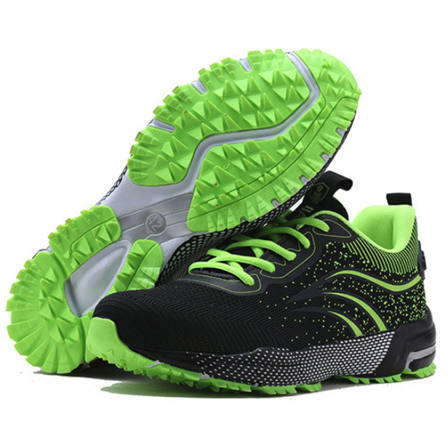 CE Approved Wholesale S1P ESD Fly Knitting Safety Trainer Sneaker Safety Sport Shoes With Wider Steel Toe Cap