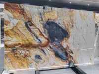 Dalle de marbre à panneau mince en quartzite translucide en pierre de luxe pour mur et comptoir de bar comptoir d'îlot