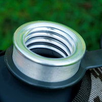 Botella de Agua Táctica Portátil de Aleación de Aluminio de 1L, Cantimplora para Campismo, Senderismo, Supervivencia, para Entusiastas de la Aventura
