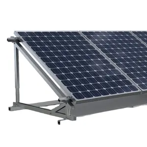 Flat Roof Enables Simple Solar Panel Rail Free Bracket For Metal Roof Pv Mounting System