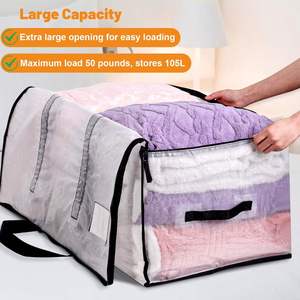 Clear Heavy Duty Multifunction Eco-Friendly Polybag Storage Bags for Clothes Bedding Household Use - Product Image 5