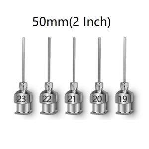 เข็มฉีดยาโลหะขนาด 50 มม. 2 นิ้ว สำหรับจ่ายกาว พร้อมหัวฉีดแบบล็อค Luer Lock  ทำจากสแตนเลส ยาวพิเศษ ขนาด 8G-30G มาตรฐาน ISO GS - Product Image 2