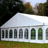 Tentes de réception de luxe blanches pour mariages en plein air 5x10 20x30 20x40, grandes tentes de fête et de mariage