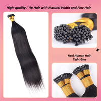 Extensiones de Cabello Humano Vietnamita con Queratina Invisible YEUNG BEAUTY, Microlinks, Puntas Pre-Adheridas, Extensiones de Cabello con Punta Fría