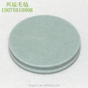 factory customized industry use absorb oil Shock absorber mixed wool and polyester felt circle gasket