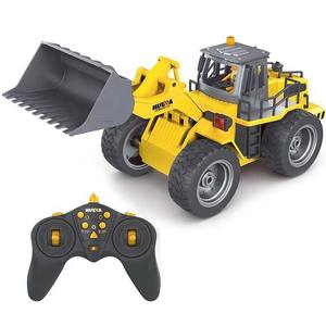 Huina mobil RC 1532 1/18 mobil truk bulldoser Radio Model traktor Aloi kontrol mobil truk mobil teknik mainan anak-anak laki-laki - Product Image 1