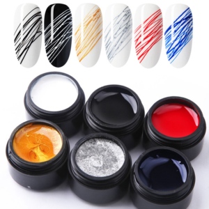 Peinture 3D Spider Nails Gel Creative Wire Draw Nail Gel Polish Nail Art pour manucure <span class=keywords><strong>Semi</strong></span>-<span class=keywords><strong>Permanent</strong></span> UV Gel Polish - Product Image 2
