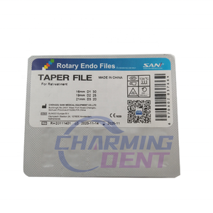 Tandheelkundige materialen Endodontie <span class=keywords><strong>Sani</strong></span> Endo <span class=keywords><strong>File</strong></span> Rotatievijl Taper <span class=keywords><strong>File</strong></span> voor herbehandeling / Super wortelkanaalvijl Endodontische motor gebruik - Product Image 5