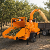 Broyeur de bois commercial pour la préparation de matériaux de compost, équipement de broyage industriel