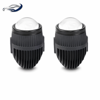 Projecteur de feux antibrouillard LED laser tricolore de 2,0 pouces, 80W 5800K, double faisceau, 12V, pour Honda Toyota