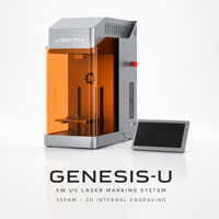 Machine de marquage laser UV 3D 5W haute puissance pour gravure de précision sur boîtes cadeaux, verre, cristal, plastique et acier inoxydable – Modèle de bureau