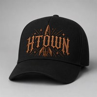 Casquette de baseball personnalisée avec broderie Old English, 5 panneaux, visière incurvée, style Dad Hat, streetwear urbain West Coast, vente en gros, faible MOQ
