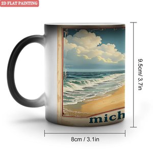 แก้วมัคเซรามิกเปลี่ยนสีเมื่อโดนความร้อน รุ่น Magic Cup สีดำด้าน ขนาด 11 ออนซ์ - Product Image 1