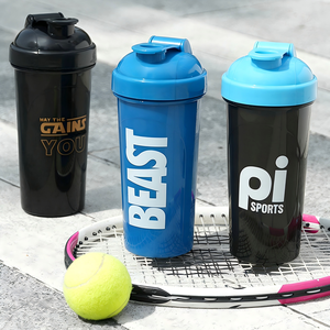 ขวดเชคโปรตีน 700 มล. พิมพ์โลโก้ได้ ป้องกันการรั่วซึม สำหรับผสมโปรตีนออกกำลังกาย - Product Image 1