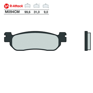 Pastillas de Freno para Motocicleta R-Attack M094CM, Carbono Cerámico, Delanteras y Traseras, Homologadas R90 - Product Image 1