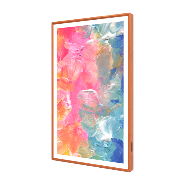 21.5-86 Inch ultra Thin Artistic Wooden Frame Digital Sigange and Display Wall Mount Advertising Player Smart Home Furniture