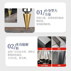 Yiduo Spade Drill Bit Set 6-20mm Gold Coated Wood Drilling Kit - Product Image 5