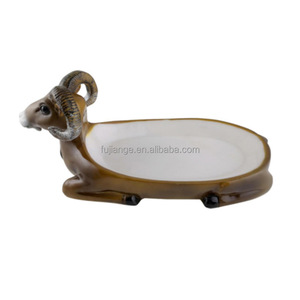 Plat de service créatif en forme de bateau, <span class=keywords><strong>plateau</strong></span> à sushi de style japonais, plat en céramique pour sashimi et oursons de mer, vaisselle unique en grès rétro émaillé - Product Image 2